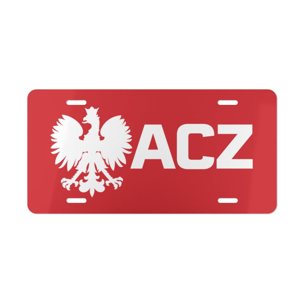 ACZ Surname Ending Vanity Plate Accessories Printify 12&quot; × 6&quot;  