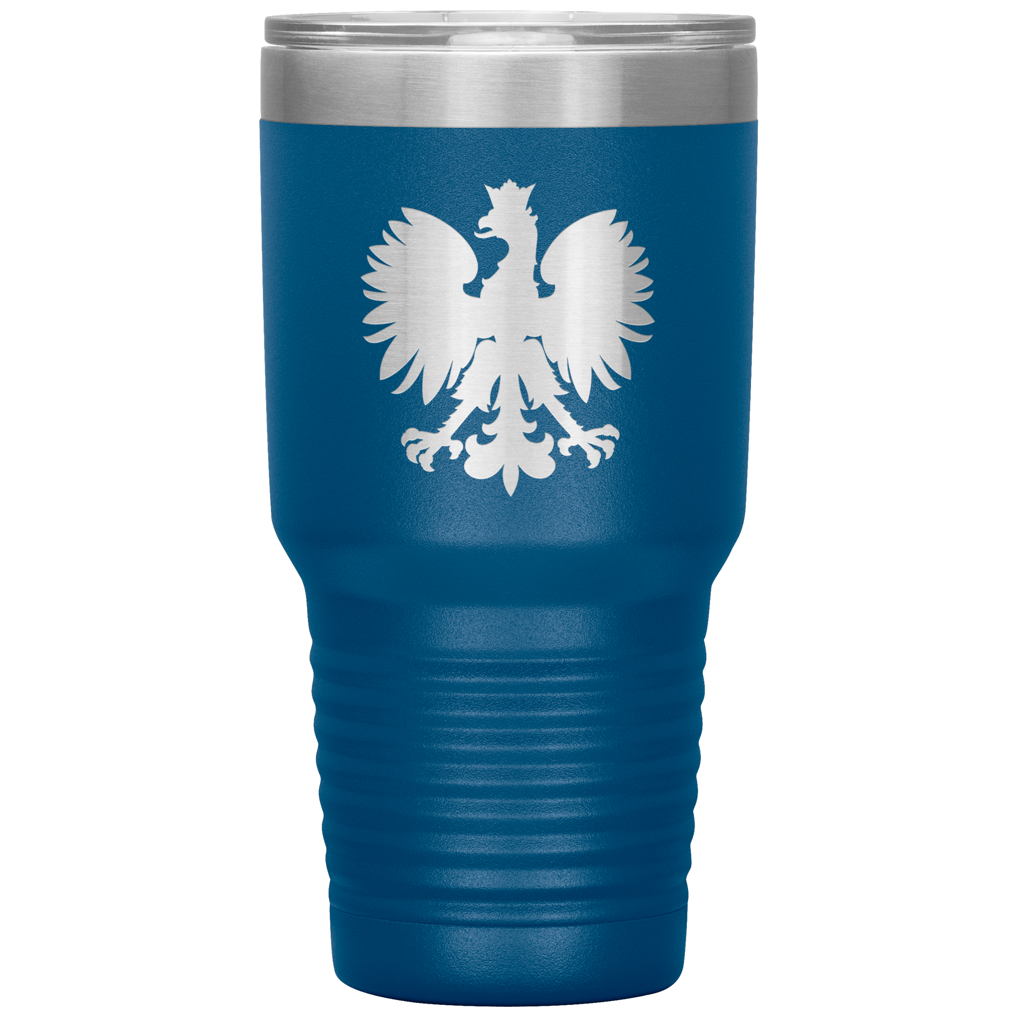 Polish Eagle 30 oz Vacuum Insulated Tumbler Tumblers teelaunch Blue  
