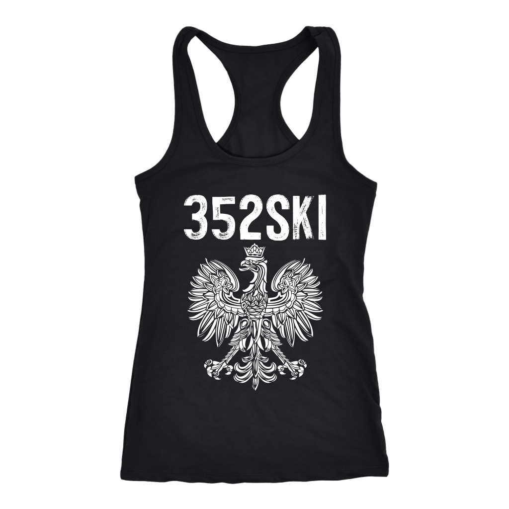 352SKI Gainesville Florida Polish Pride T-shirt teelaunch Next Level Racerback Tank Black XS