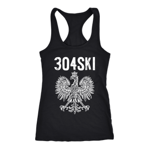 West Virginia - 304 Area Code - Next Level Racerback Tank / Black / XS - Polish Shirt Store