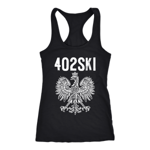 402SKI Polish Pride - Next Level Racerback Tank / Black / XS - Polish Shirt Store