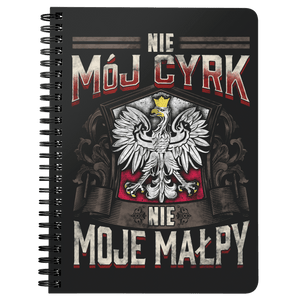 Not My Monkeys Spiral Bound Notebook - Spiral Notebook - Polish Shirt Store