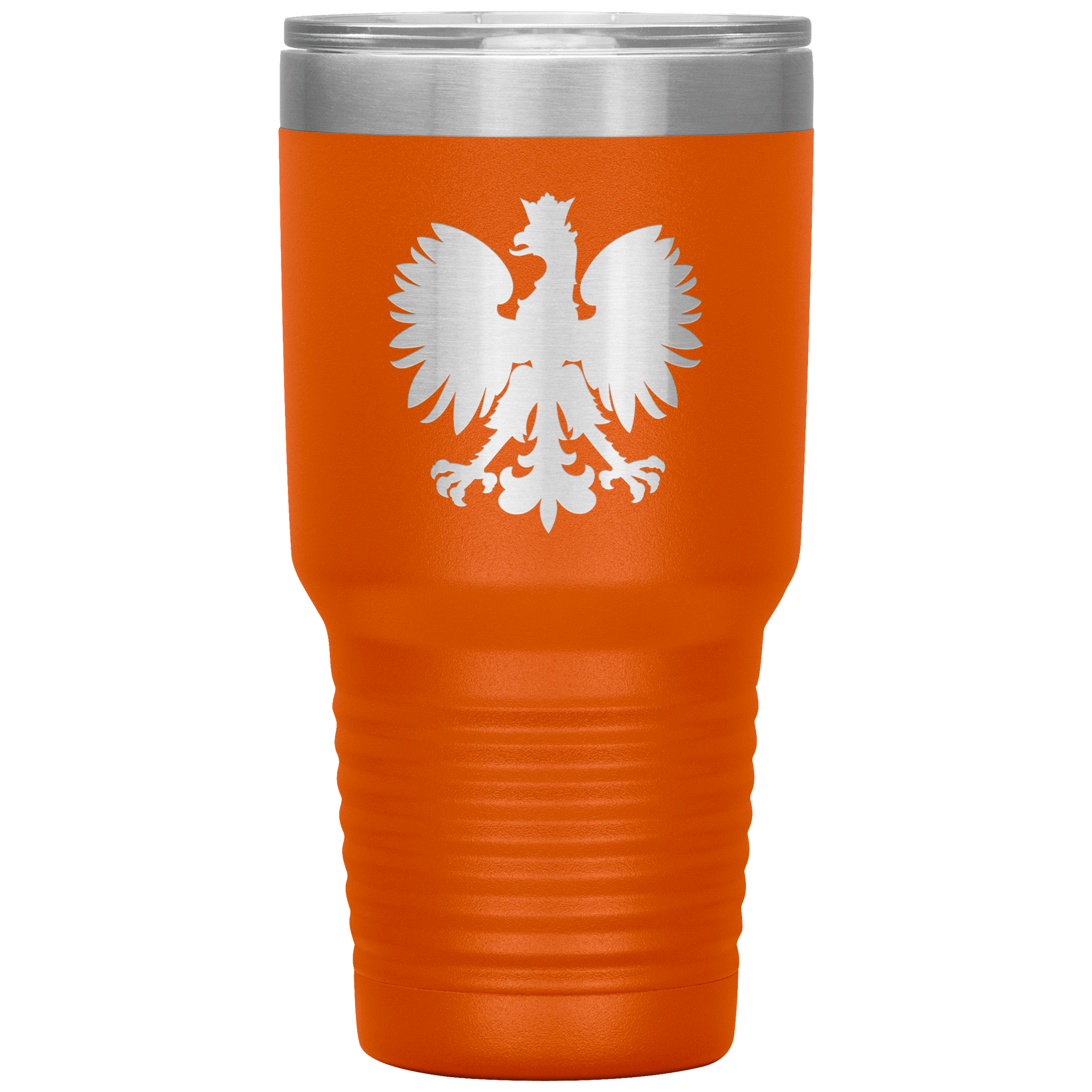 Polish Eagle 30 oz Vacuum Insulated Tumbler Tumblers teelaunch Orange  