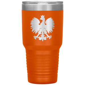 Polish Eagle 30 oz Vacuum Insulated Tumbler - Orange - Polish Shirt Store