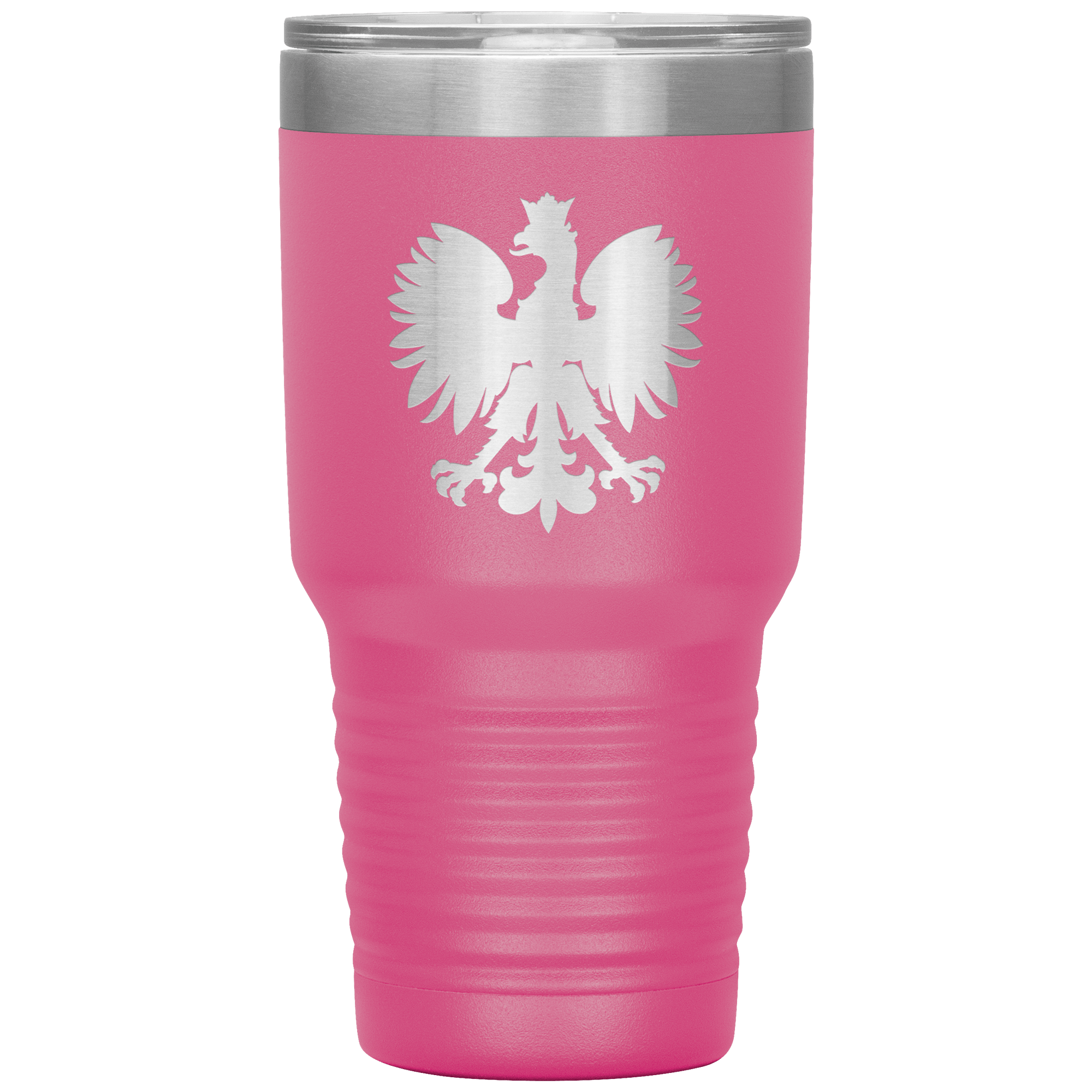 Polish Eagle 30 oz Vacuum Insulated Tumbler Tumblers teelaunch Pink  