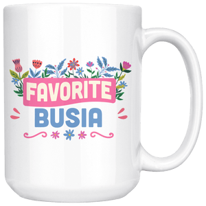 Favorite Busia Coffee Mug - White - Polish Shirt Store