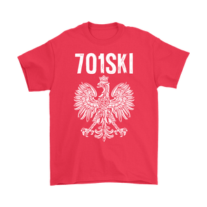North Dakota - 701 Area Code - Polish Pride - Gildan Mens T-Shirt / Red / S - Polish Shirt Store