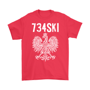 Ann Arbor Michigan Polish Pride Shirt - Gildan Mens T-Shirt / Red / S - Polish Shirt Store