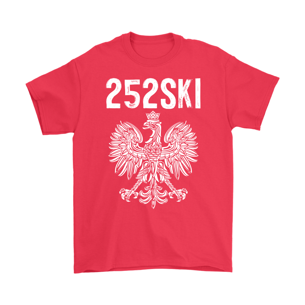 North Carolina Polish Pride - 252 Area Code T-shirt teelaunch Gildan Mens T-Shirt Red S