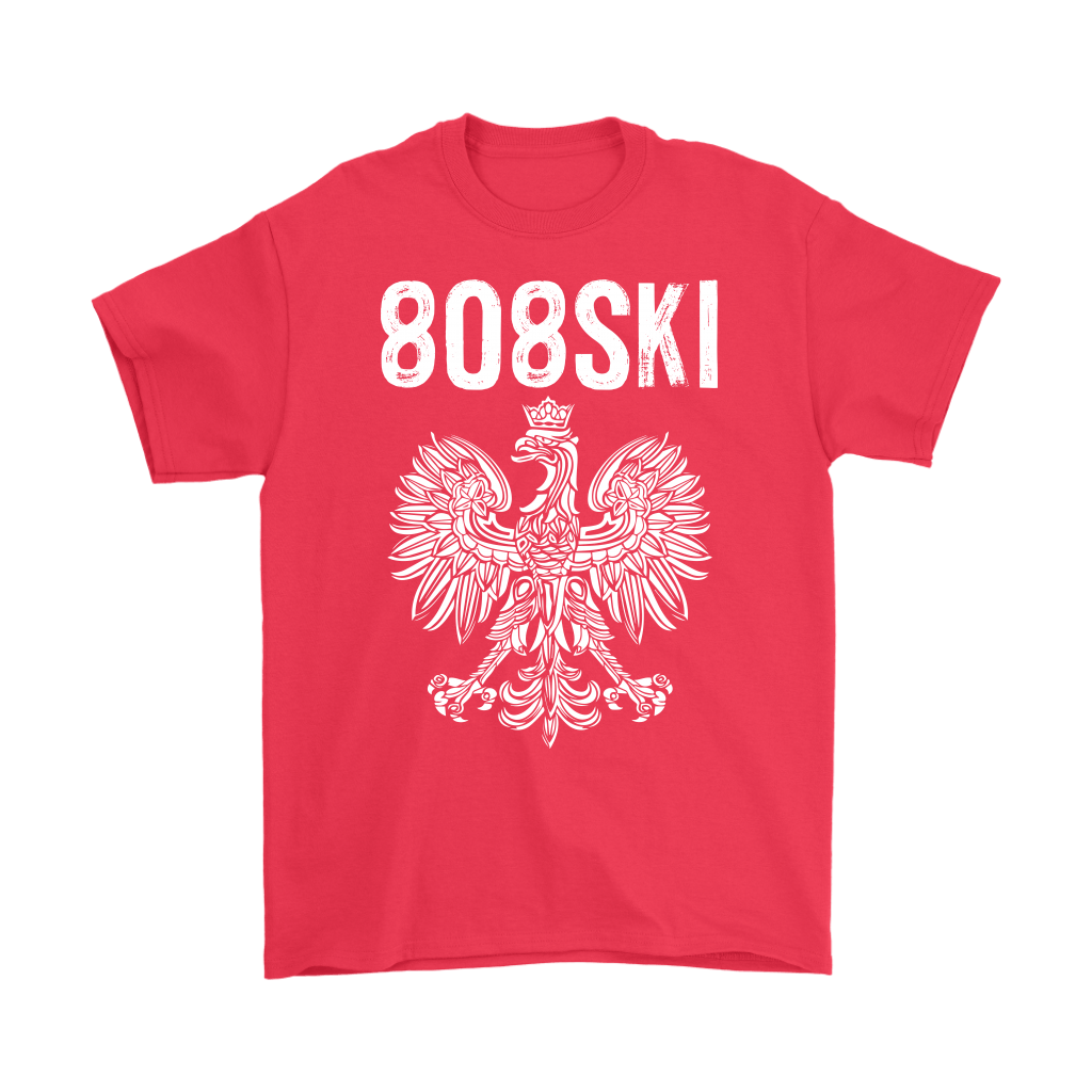 808SKI Hawaii Polish Pride T-shirt teelaunch Gildan Mens T-Shirt Red S