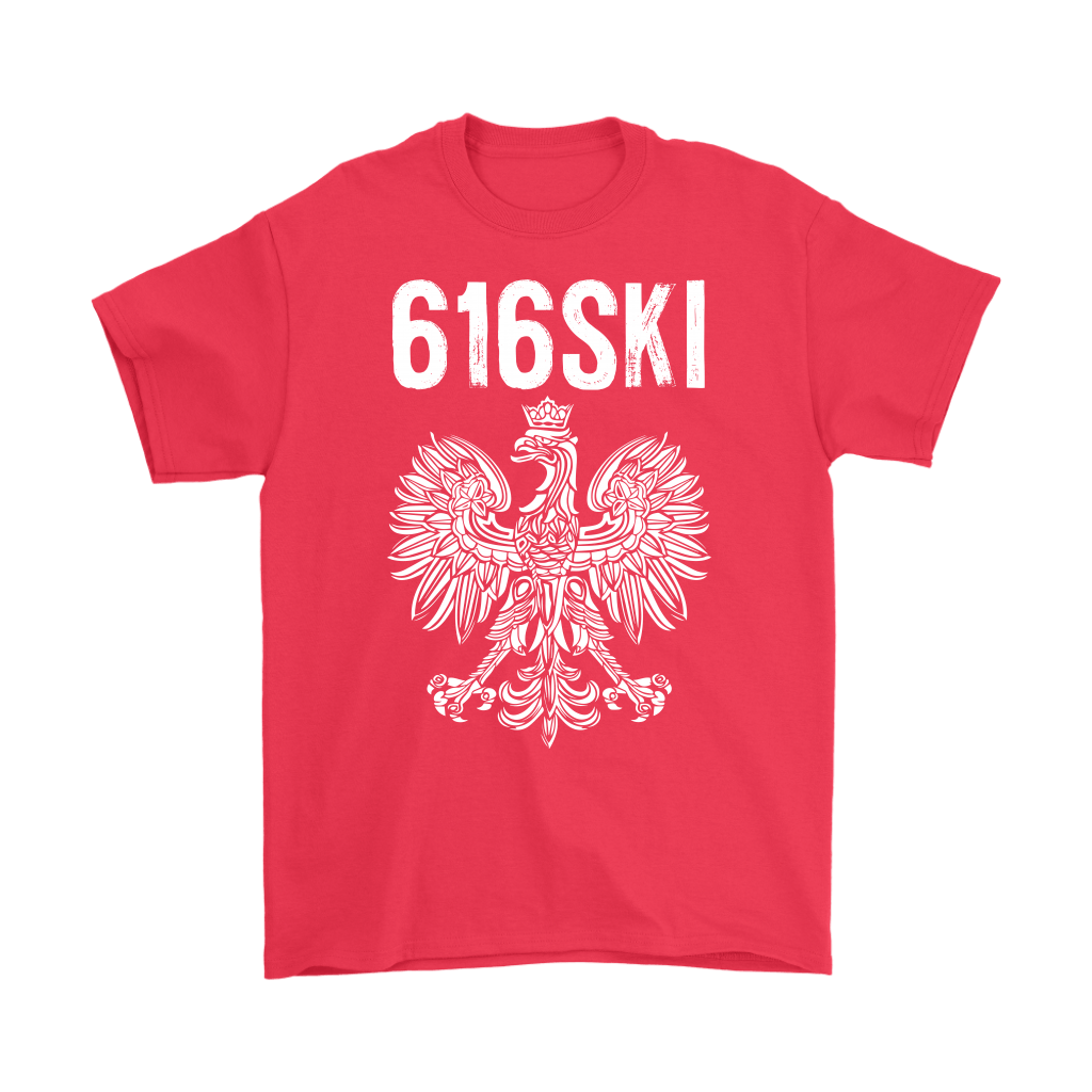 616SKI Grand Rapids Michigan Polish Pride T-shirt teelaunch Gildan Mens T-Shirt Red S