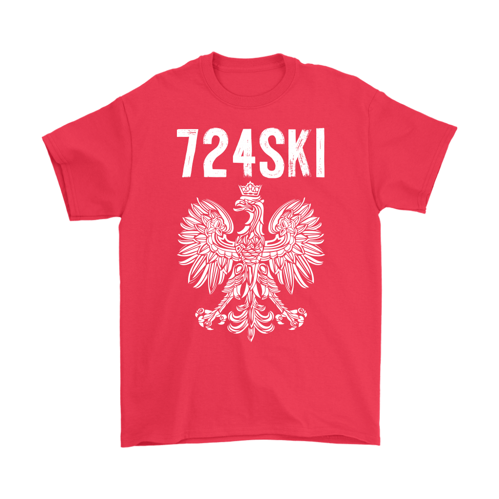 724SKI Pennsylvania Polish Pride T-shirt teelaunch Gildan Mens T-Shirt Red S