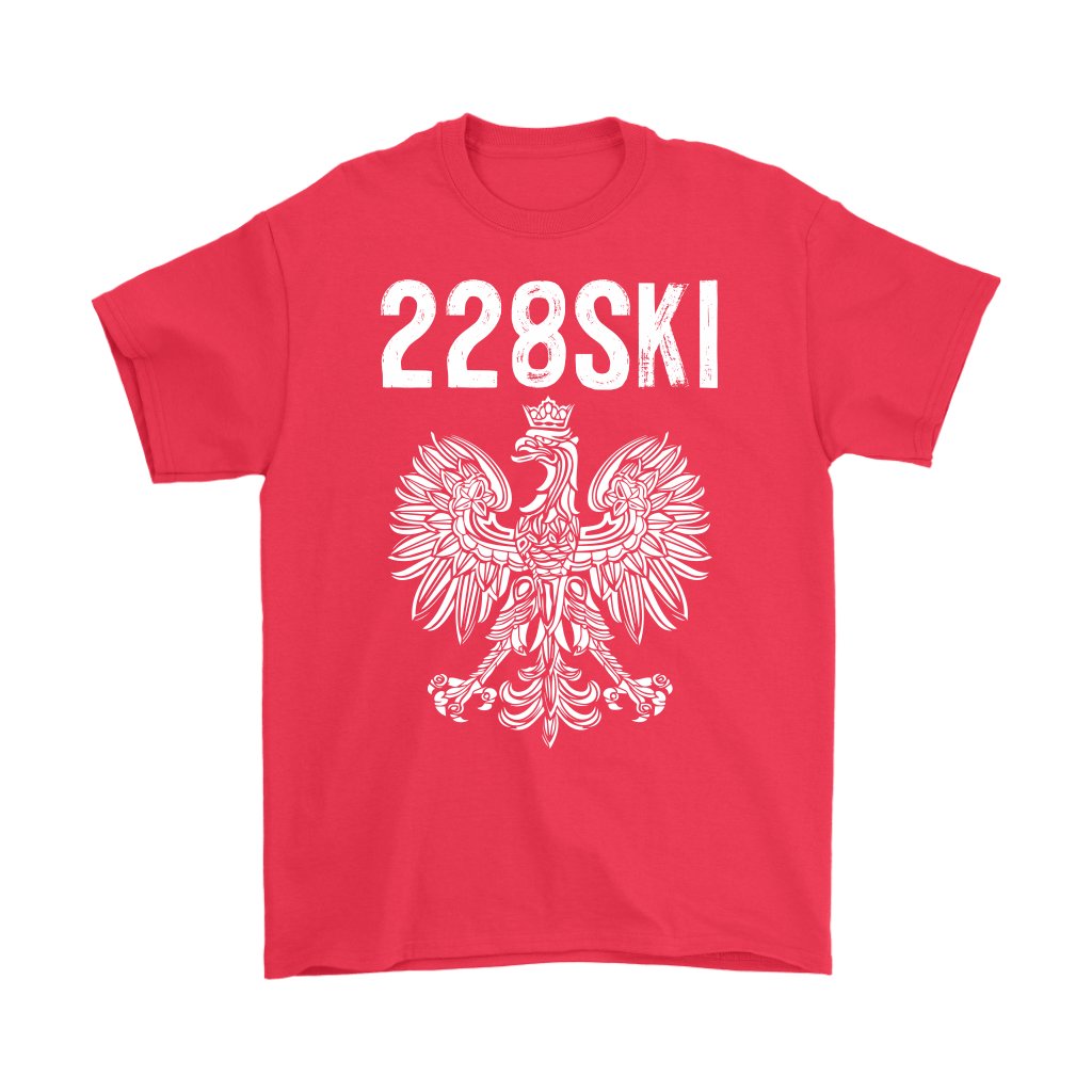Mississippi Polish Pride Area Code 228 T-shirt teelaunch Gildan Mens T-Shirt Red S