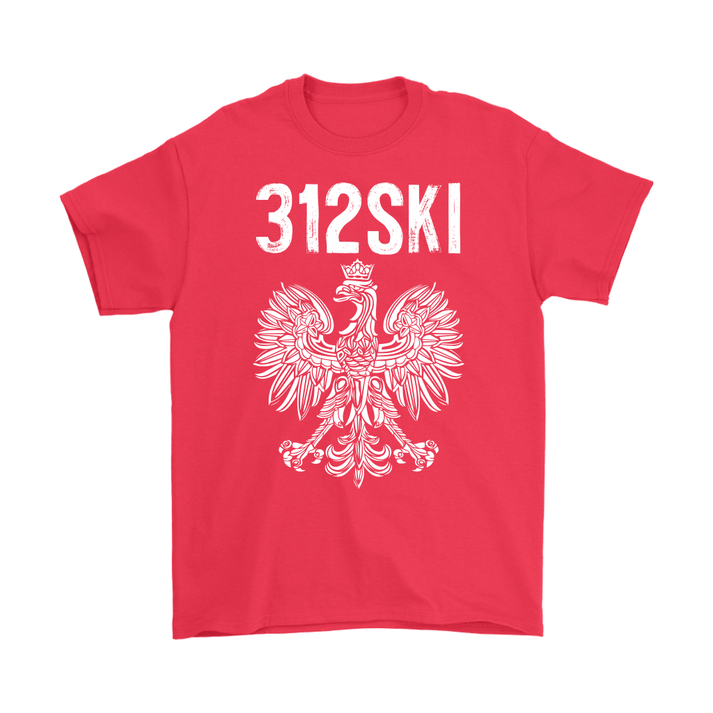 312SKI Illinois Polish Proud T-shirt teelaunch Gildan Mens T-Shirt Red S