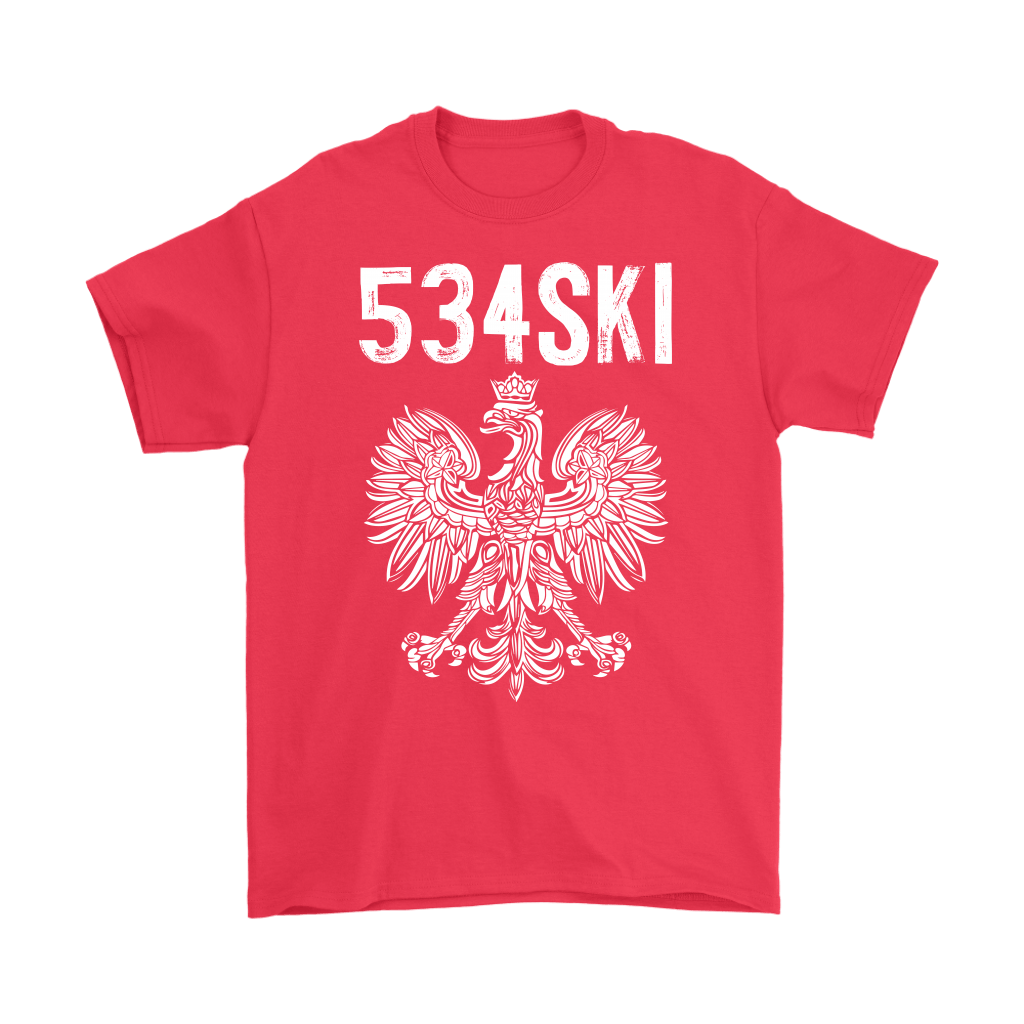 534SKI Wisconsin Polish Pride T-shirt teelaunch Gildan Mens T-Shirt Red S