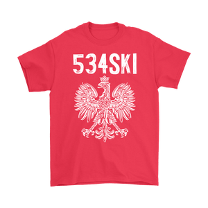 534SKI Wisconsin Polish Pride - Gildan Mens T-Shirt / Red / S - Polish Shirt Store