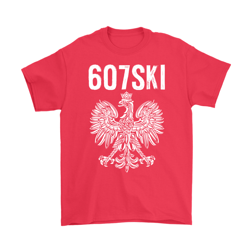 Binghamton NY - 607 Area Code - Polish Pride T-shirt teelaunch Gildan Mens T-Shirt Red S