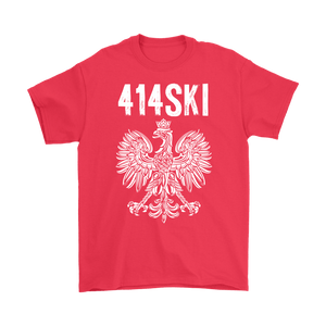 Milwaukee Wisconsin Polish American Pride - Gildan Mens T-Shirt / Red / S - Polish Shirt Store