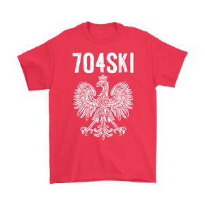 704SKI North Carolina Polish Pride - Gildan Mens T-Shirt / Red / S - Polish Shirt Store