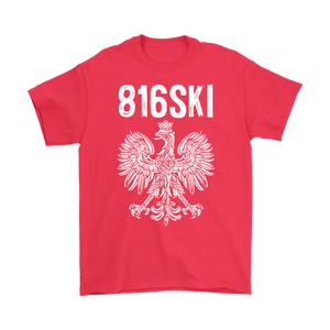 816SKI Missouri Polish Pride - Gildan Mens T-Shirt / Red / S - Polish Shirt Store