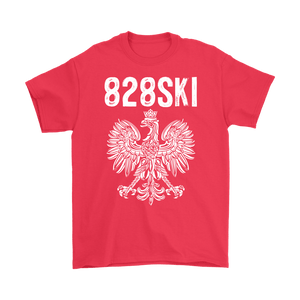 828SKI North Carolina Polish Pride - Gildan Mens T-Shirt / Red / S - Polish Shirt Store