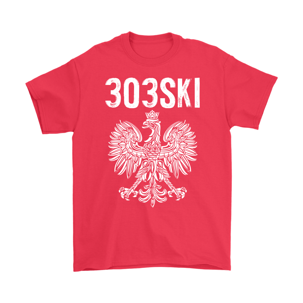 303SKI Denver Colorado Polish Pride T-shirt teelaunch Gildan Mens T-Shirt Red S