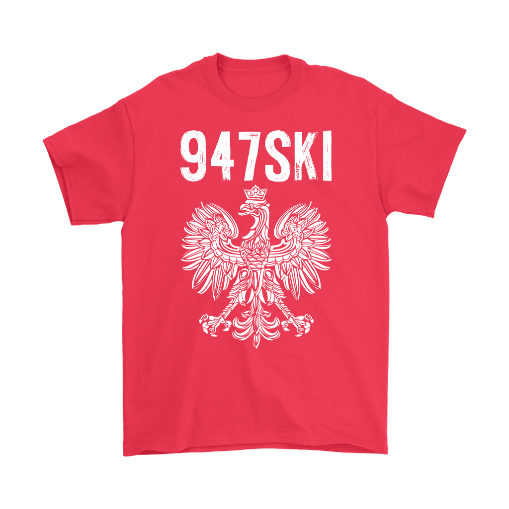 947SKI Michigan Polish Pride T-shirt teelaunch Gildan Mens T-Shirt Red S