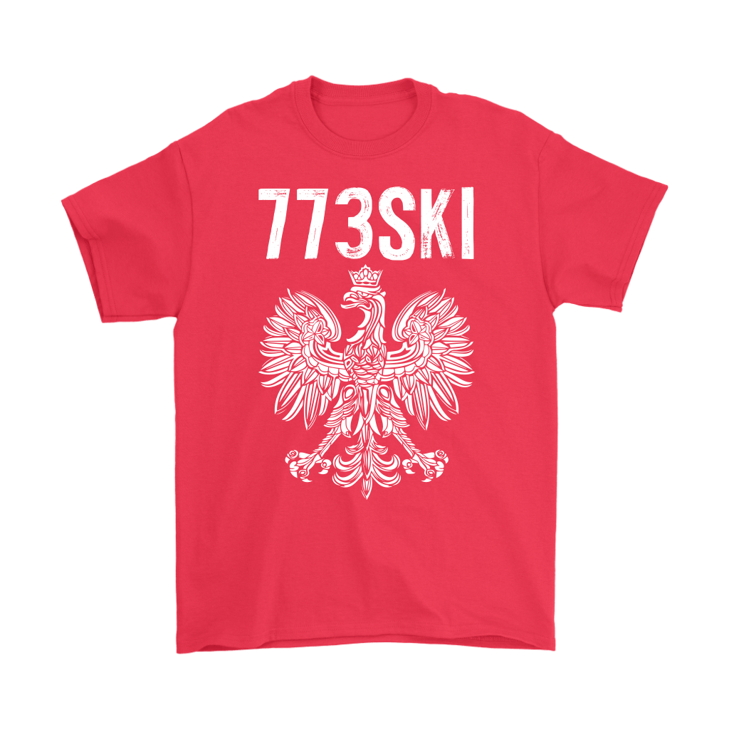 773SKI Chicago Polish Pride T-shirt teelaunch Gildan Mens T-Shirt Red S