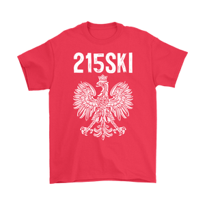 215SKI Pennsylvania Polish Pride - Gildan Mens T-Shirt / Red / S - Polish Shirt Store