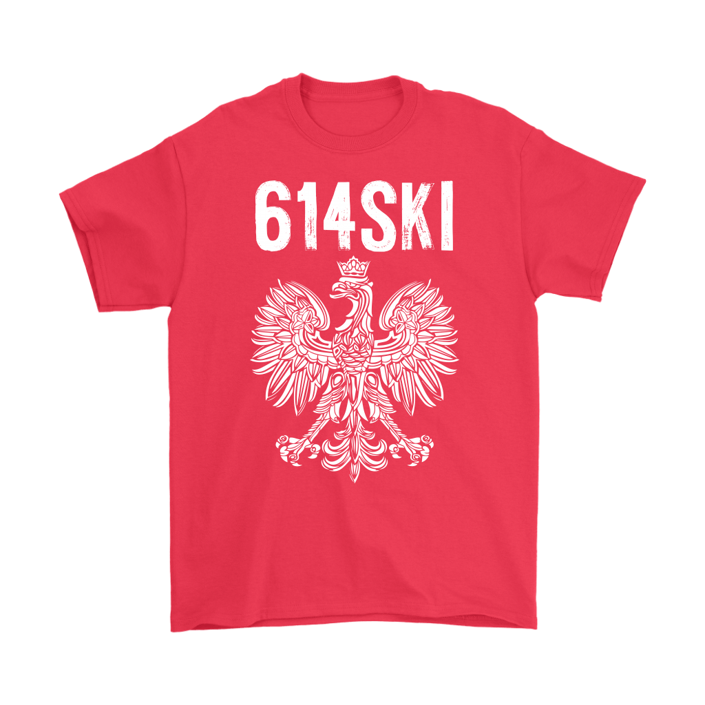 Columbus Ohio - 614 Area Code - Polish Pride T-shirt teelaunch Gildan Mens T-Shirt Red S
