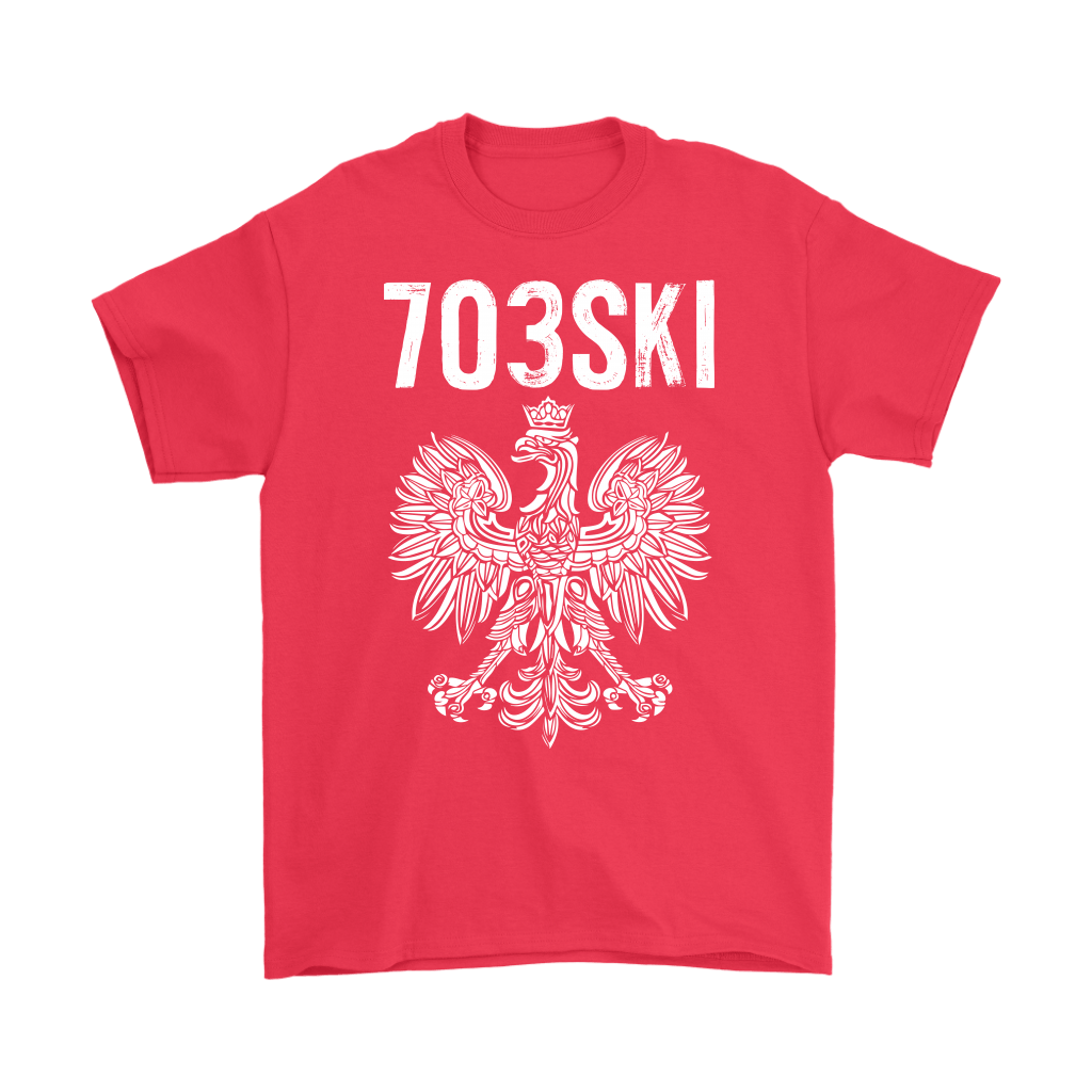 703SKI Virginia Polish Pride T-shirt teelaunch Gildan Mens T-Shirt Red S