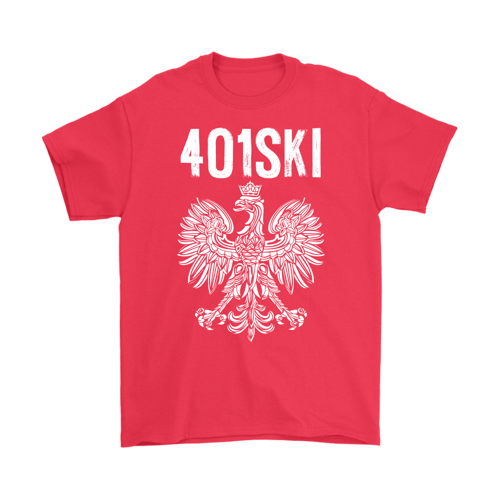 401SKI Rhode Island Polish Pride T-shirt teelaunch Gildan Mens T-Shirt Red S