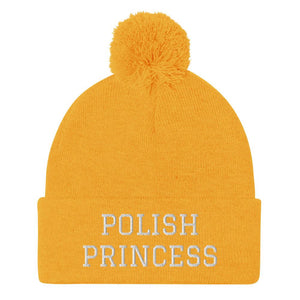 Polish Princess Pom-Pom Beanie - Gold - Polish Shirt Store