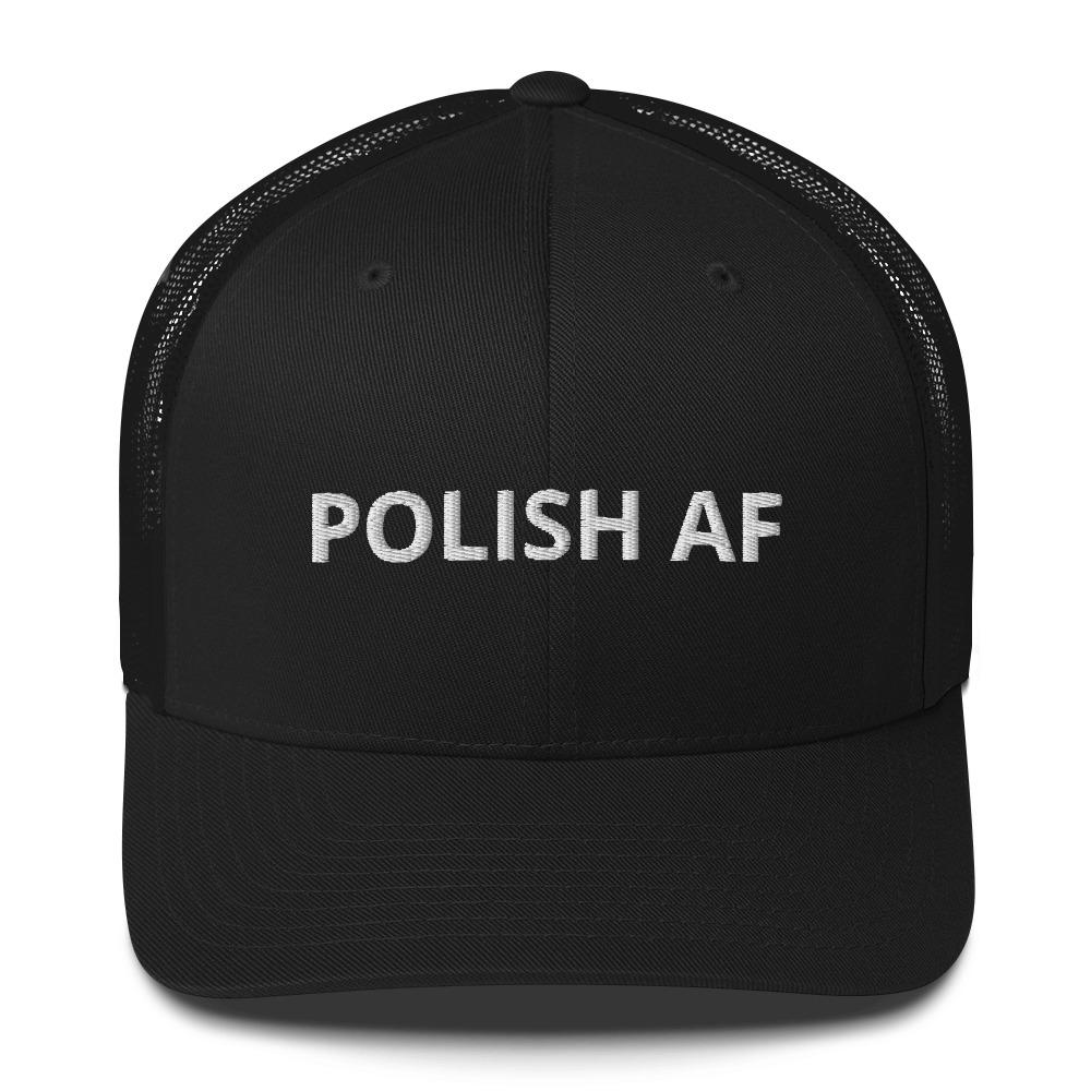 Polish AF Trucker Cap  Polish Shirt Store Black  
