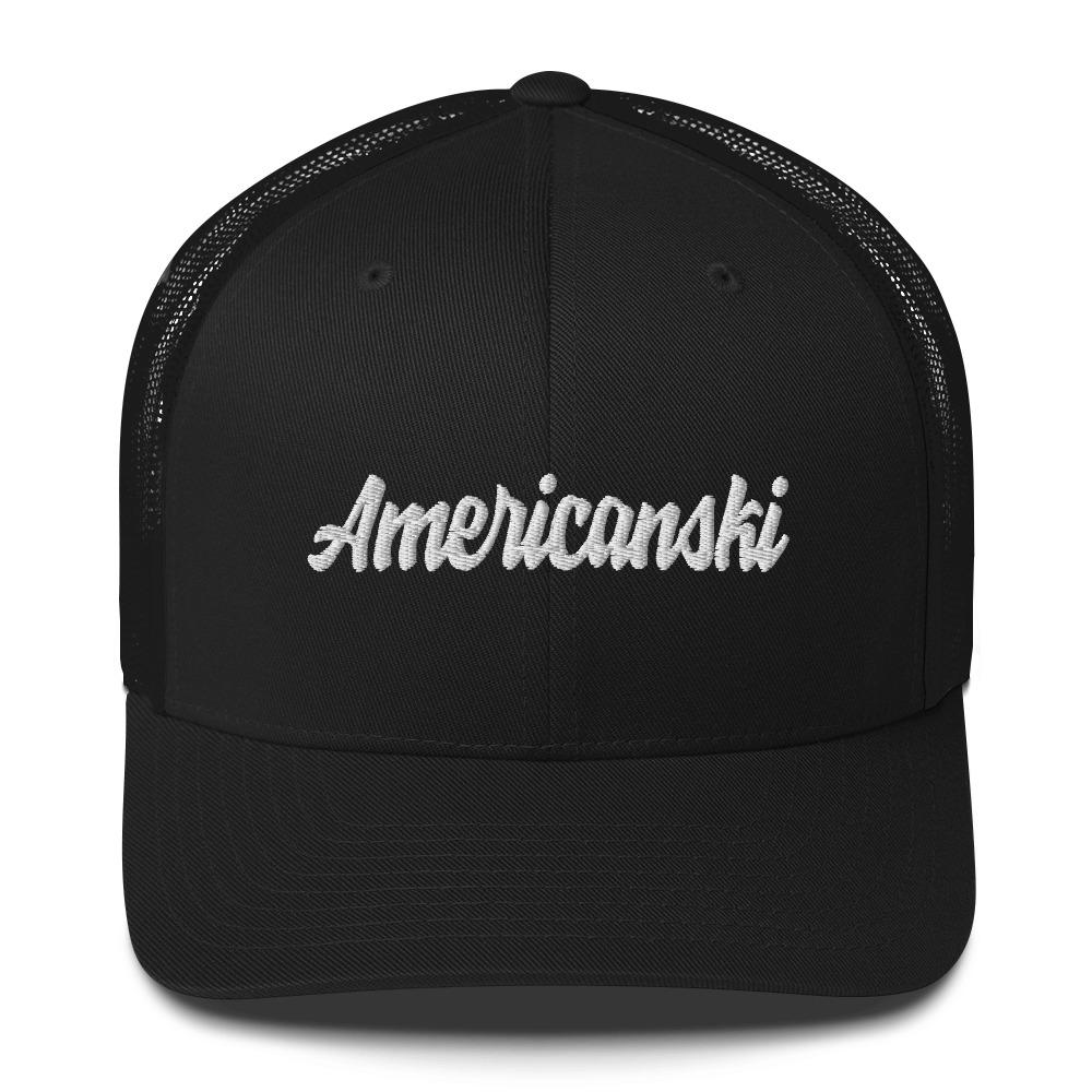 Americanski Trucker Cap  Polish Shirt Store Black  