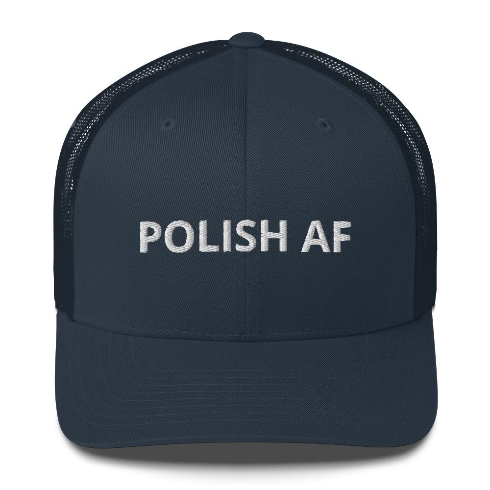 Polish AF Trucker Cap  Polish Shirt Store Navy  
