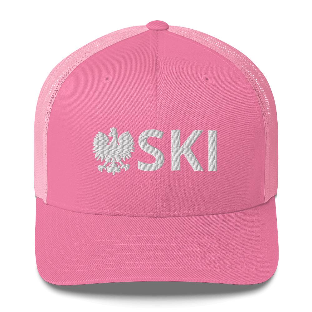 SKI Polish Surname Trucker Cap  Polish Shirt Store Pink  