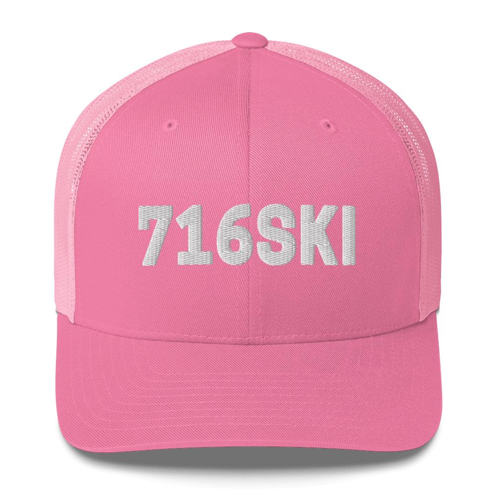 716SKI Buffalo NY Trucker Cap  Polish Shirt Store Pink  