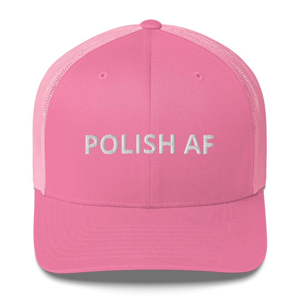 Polish AF Trucker Cap  Polish Shirt Store Pink  