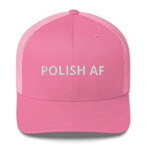 Polish AF Trucker Cap - Pink - Polish Shirt Store