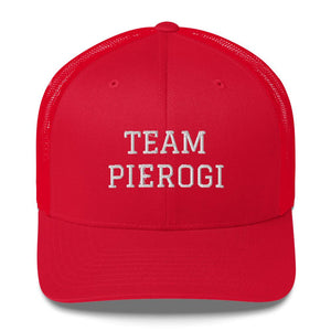 Team Pierogi Trucker Cap - Red - Polish Shirt Store
