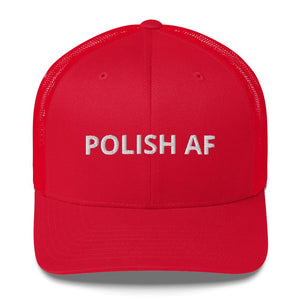 Polish AF Trucker Cap - Red - Polish Shirt Store