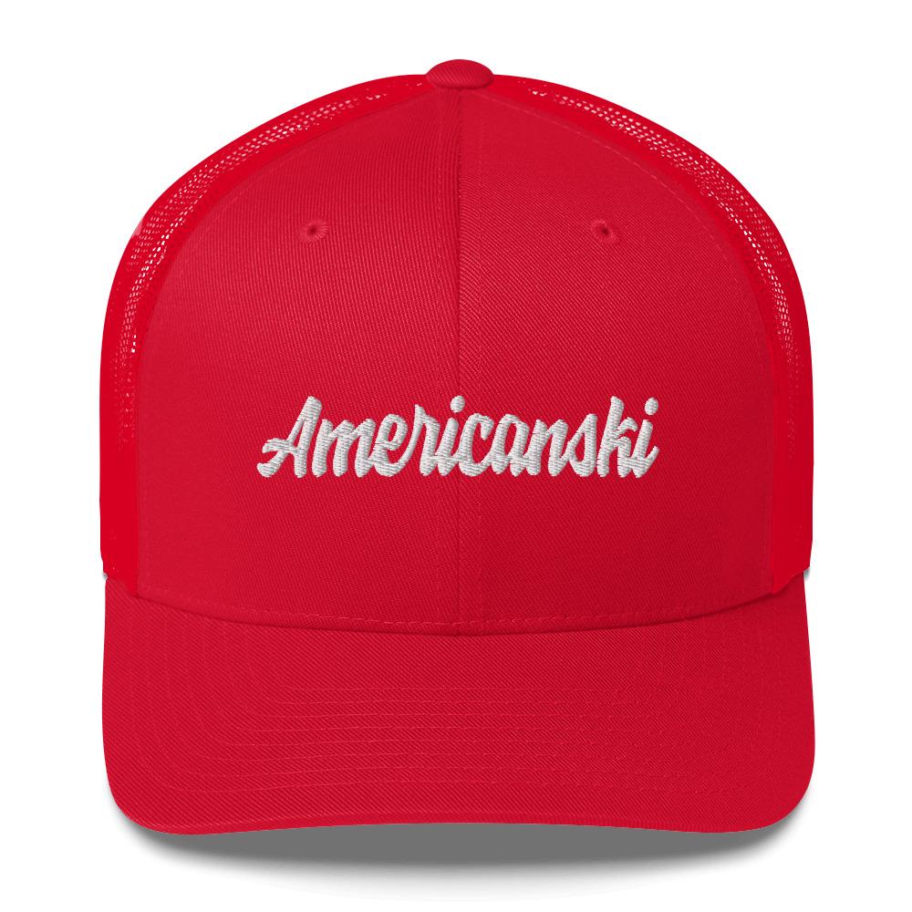Americanski Trucker Cap  Polish Shirt Store Red  