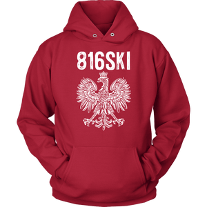 816SKI Missouri Polish Pride - Unisex Hoodie / Red / S - Polish Shirt Store