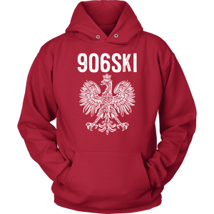 906SKI Michigan Polish Pride - Unisex Hoodie / Red / S - Polish Shirt Store