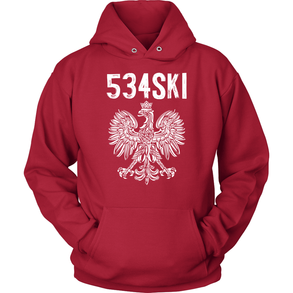 534SKI Wisconsin Polish Pride T-shirt teelaunch Unisex Hoodie Red S