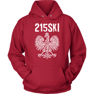 215SKI Pennsylvania Polish Pride - Unisex Hoodie / Red / S - Polish Shirt Store