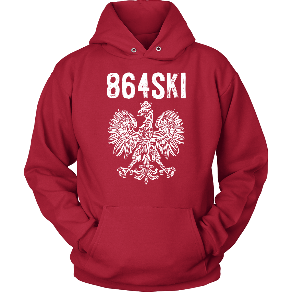864SKI South Carolina Polish Pride T-shirt teelaunch Unisex Hoodie Red S
