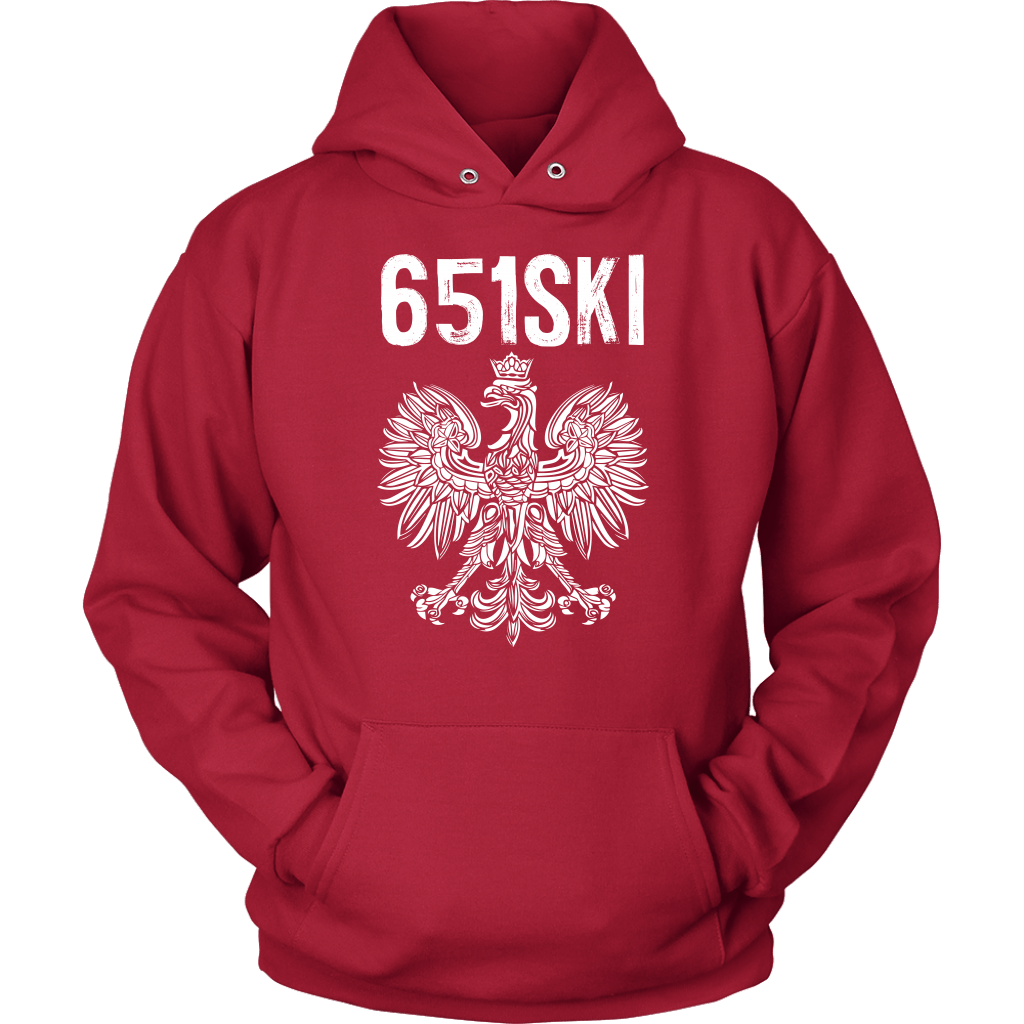 651SKI Minnesota Polish Pride T-shirt teelaunch Unisex Hoodie Red S