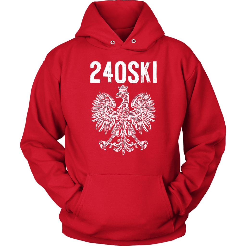 Maryland Area Code 240 Polish Pride T-shirt teelaunch Unisex Hoodie Red S